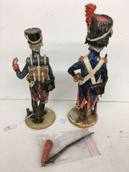 2 statuettes en faïence par Bernard Belluc...