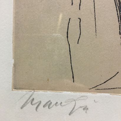 GIACOMO MANZU (1908-1991) Modèle et artiste,...