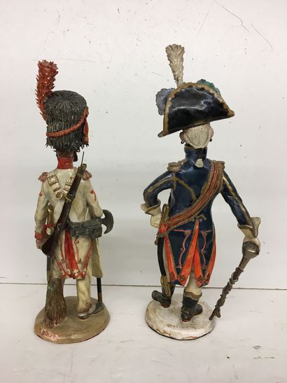 2 statuettes en faïence par Bernard Belluc...