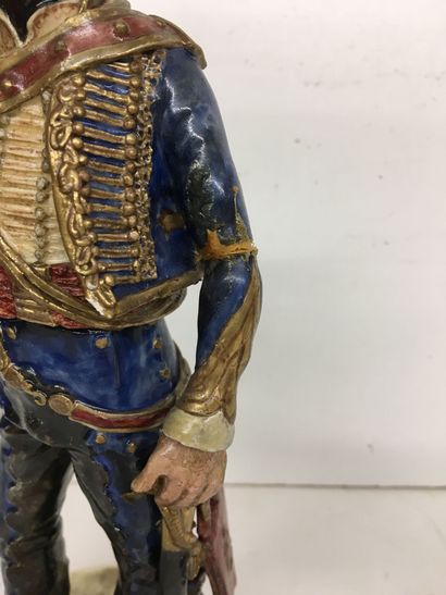 Statuette en faïence par Bernard Belluc (né...