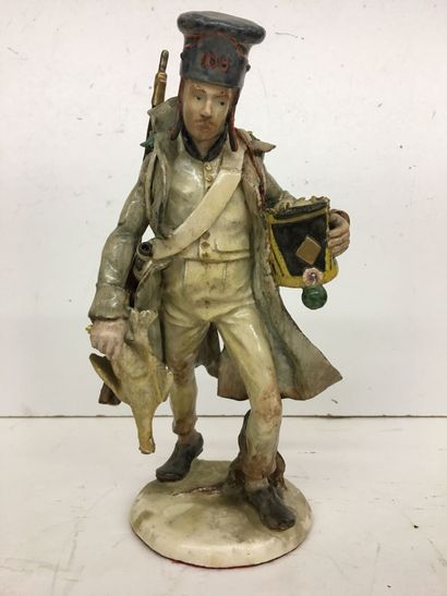 Statuette en faïence par Bernard Belluc (né...