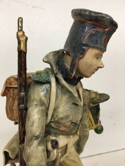 Statuette en faïence par Bernard Belluc (né...