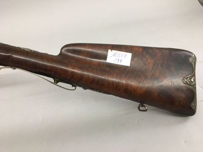 Fusil de chasse à silex à double canon en...
