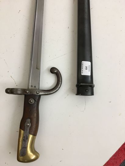 Epée baïonnette modèle 1874, dite Gras, lame...