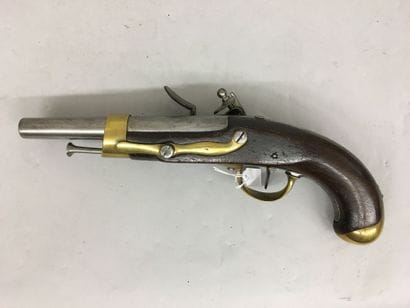 Pistolet à silex de cavalerie modèle An XIII,...
