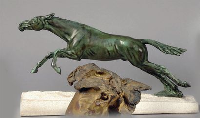 LE VEIRRIER Max
« Cheval au galop ». Grande...