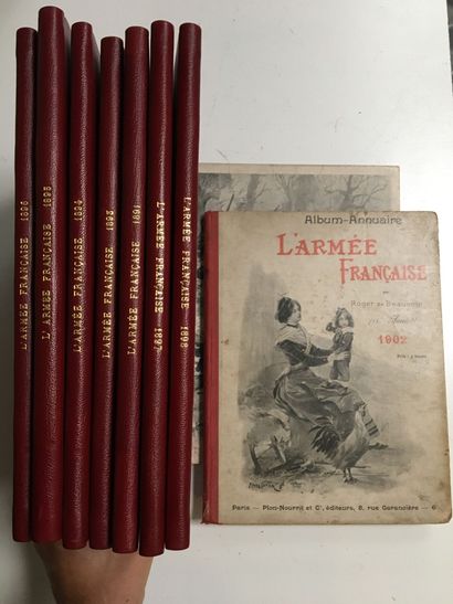 Sept annuaires illustrés de l'Armée française...