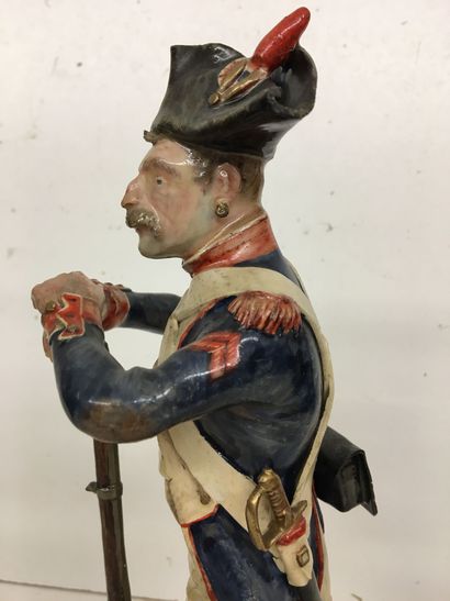 Statuette en faïence par Bernard Belluc (né...