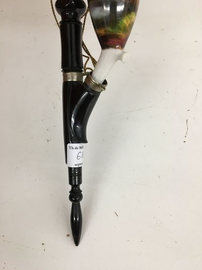 1 grande pipe de réserviste allemand, fourneau...