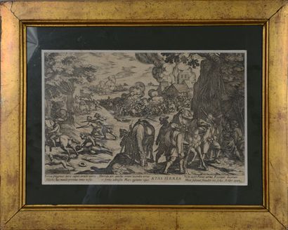 Antonio TEMPESTA (1555-1630) - Bataille entre...
