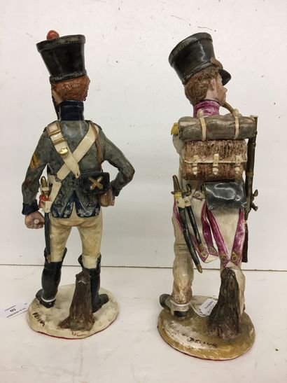 2 statuettes en faïence par Bernard Belluc...