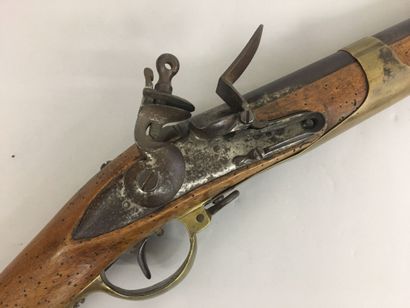 Fusil à silex militaire hollandais, canon...
