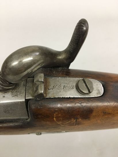 Mousqueton de gendarmerie, modèle 1842, canon...
