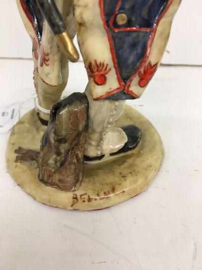 Statuette en faïence par Bernard Belluc (né...