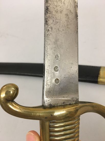 Un briquet d'infanterie modèle an IX, poinçonné...
