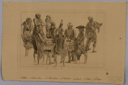 Jean HUBER (1721 1786) d'après Le Déjeuner...