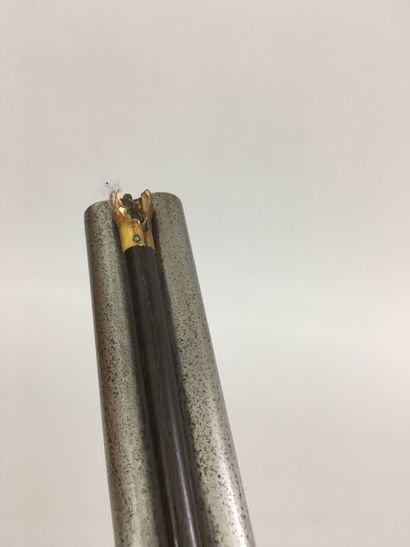 Fusil de chasse à silex, transformé à percussion,...