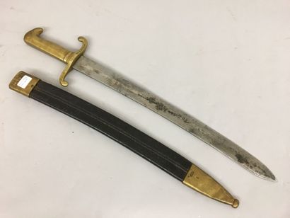 Sabre d'infanterie allemand, garde en laiton,...
