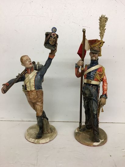 2 statuettes en faïence par Bernard Belluc...