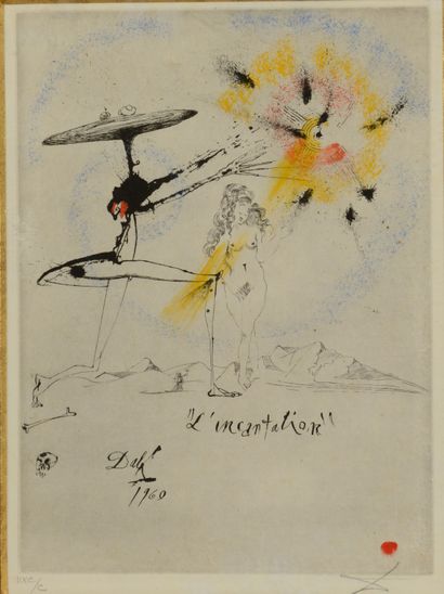 Salvador DALI (1904-1989) L'Incantation....