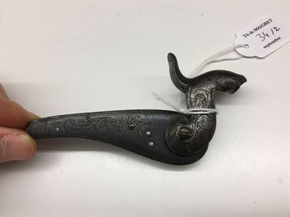 Petit pistolet de cycliste à un coup à percussion...