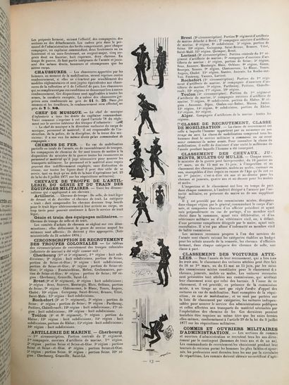 Sept annuaires illustrés de l'Armée française...