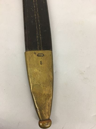 Sabre d'infanterie allemand, garde en laiton,...
