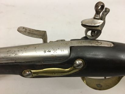 Pistolet à silex de cavalerie, modèle 1763-1774,...