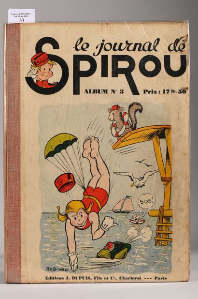 JOURNAL DE SPIROU
Reliure 3 avant guerre...