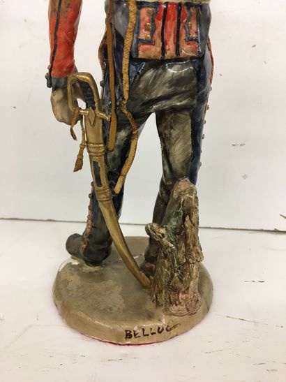 2 statuettes en faïence par Bernard Belluc...