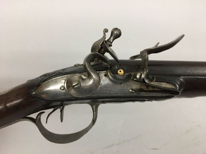 Fusil de chasse à silex à double canon en...