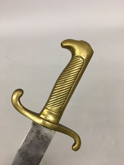 Sabre d'infanterie allemand, garde en laiton,...