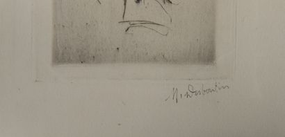 Marcellin DESBOUTIN Portrait d'homme (Cadart?)....