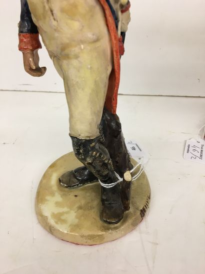 2 statuettes en faïence par Bernard Belluc...