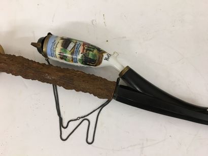 1 grande pipe de réserviste allemand, fourneau...
