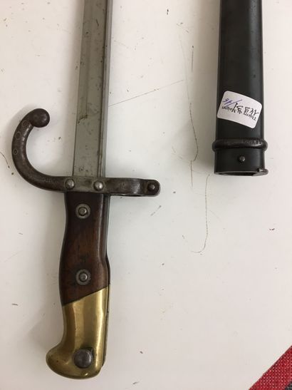 Epée baïonnette modèle 1874, dite Gras, lame...