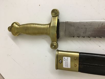 Glaive du génie de type 1831, lame à dents...