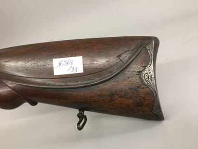 Fusil de chasse à silex à double canon en...