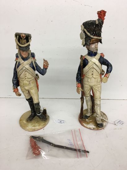 2 statuettes en faïence par Bernard Belluc...