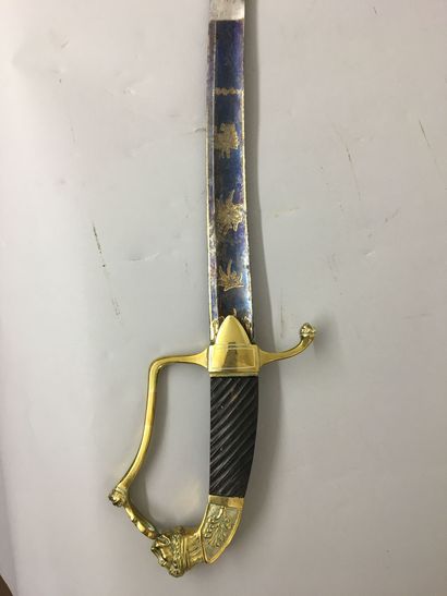 Sabre d'officier d'état-major, garde à une...