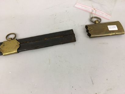Sabre de dragon vers 1790, garde en laiton...