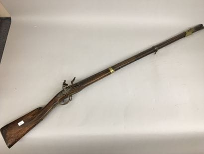 Fusil à silex de marine probablement des...