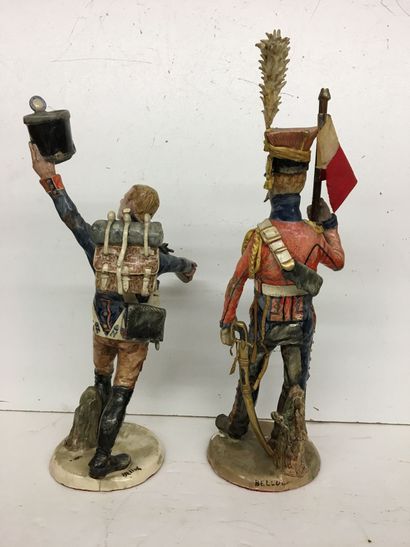 2 statuettes en faïence par Bernard Belluc...