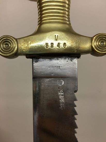 Glaive du génie de type 1831, lame à dents...