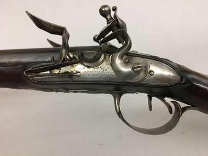 Fusil de chasse à silex à double canon en...