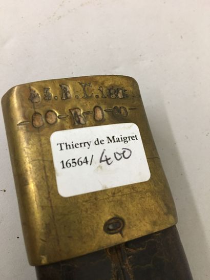Sabre d'infanterie allemand, garde en laiton,...