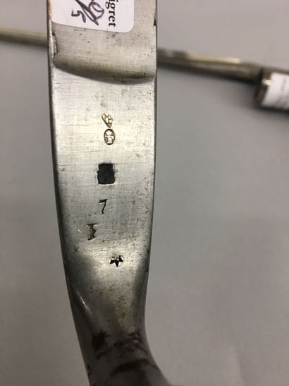 Une baïonnette à douille, modèle 1847 pour...