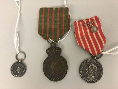 Une médaille de la Campagne d'Italie (1859),...