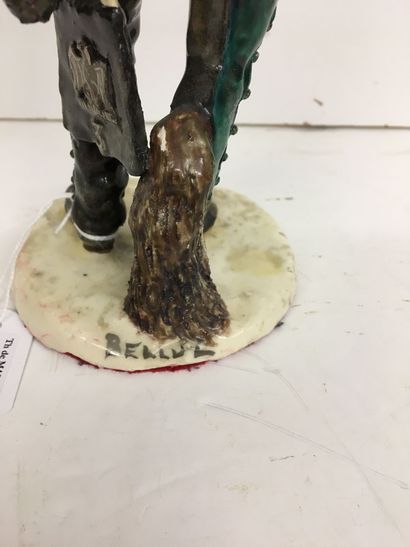 Statuette en faïence par Bernard Belluc (né...