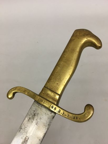 Sabre d'infanterie allemand, garde en laiton,...